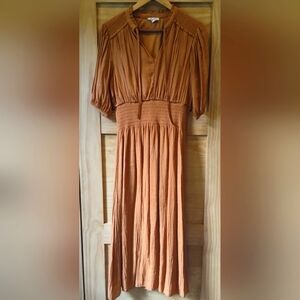 Kings Road Women's Toasted Pumpkin Maxi Dress | 3/4 Sleeve | Large